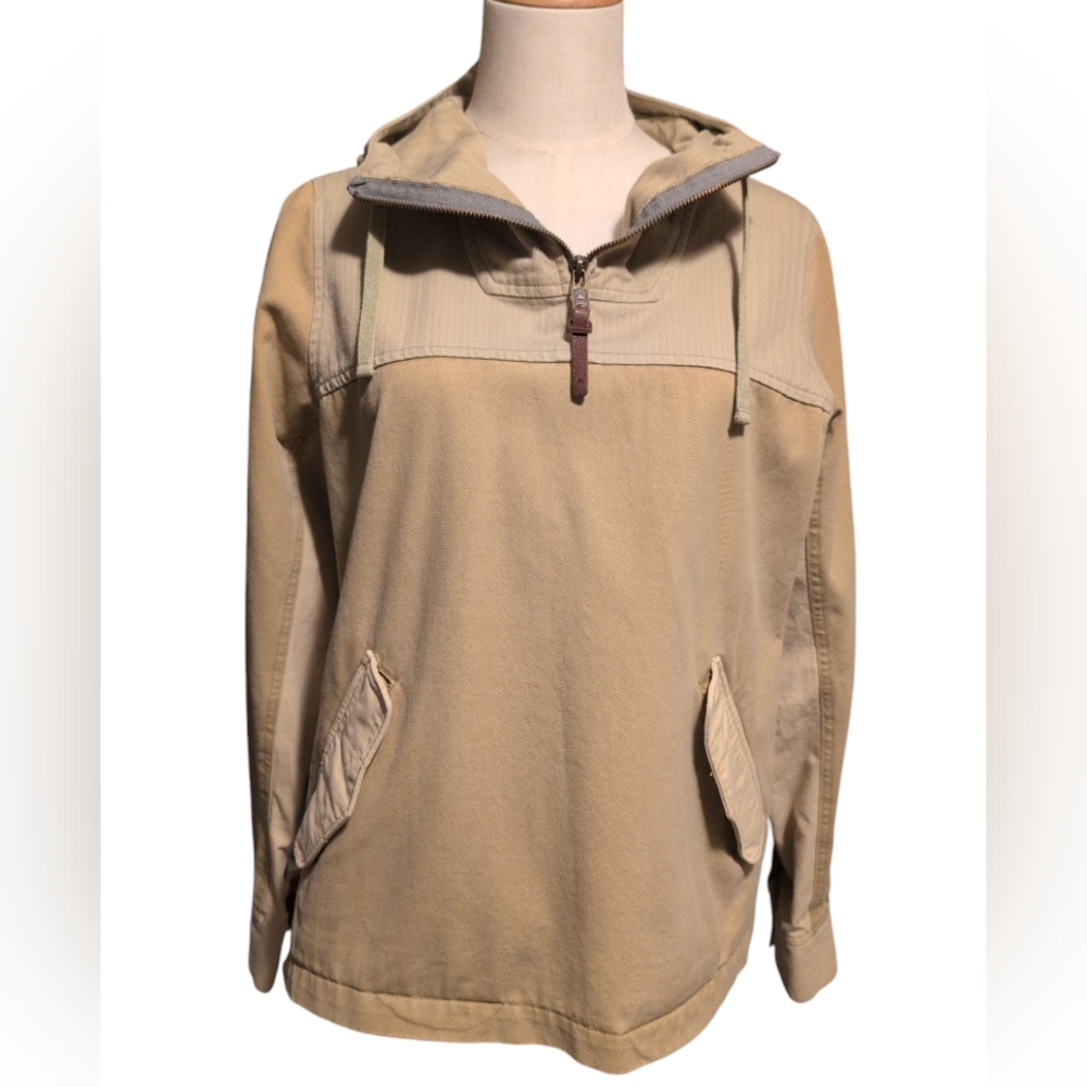 Burton Cleo Hooded Pullover Tan Utility Jacket Size Small - Picture 14 of 14